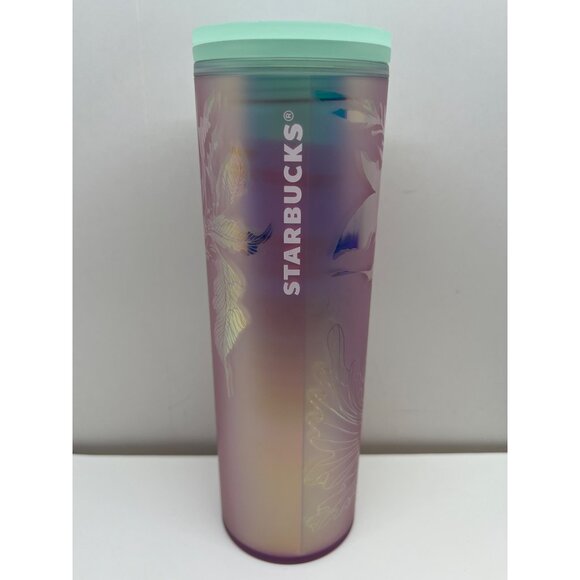 Starbucks Iridescent Mermaid Tumbler 16oz With Mint Green Lid - Picture 2 of 7